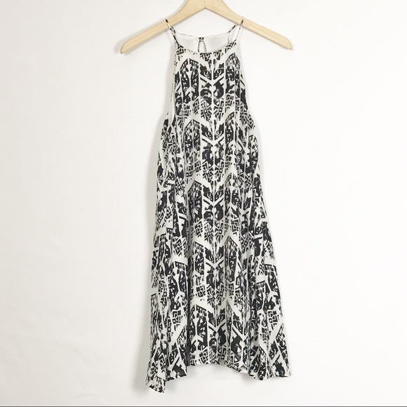 EVERLY Aztec Tribal Abstract Trapeze Dress Small - Picture 3 of 7